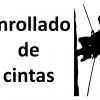 Enrollado de cintas de trabajo vertical para almacenamiento y trasporte enrollado de cintas para almacenamiento y trasporte