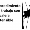 f2f Trabajo vertical #2, PRL #3, Procedimiento de trabajo con escalera extensible. procedimiento de trabajo con escalera extensible
